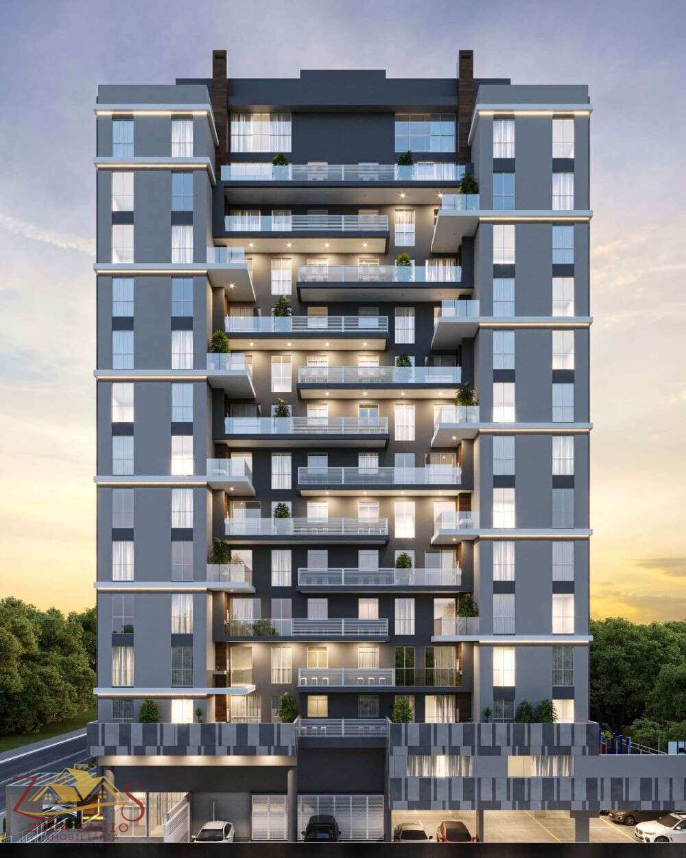 Apartamento à venda em São José dos Pinhais, São Pedro, com 3 quartos, 84,18m² - Saggio Negócios Imobiliários